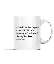Load image into Gallery viewer, My Heart&#39;s in the Highlands Quote Mug
