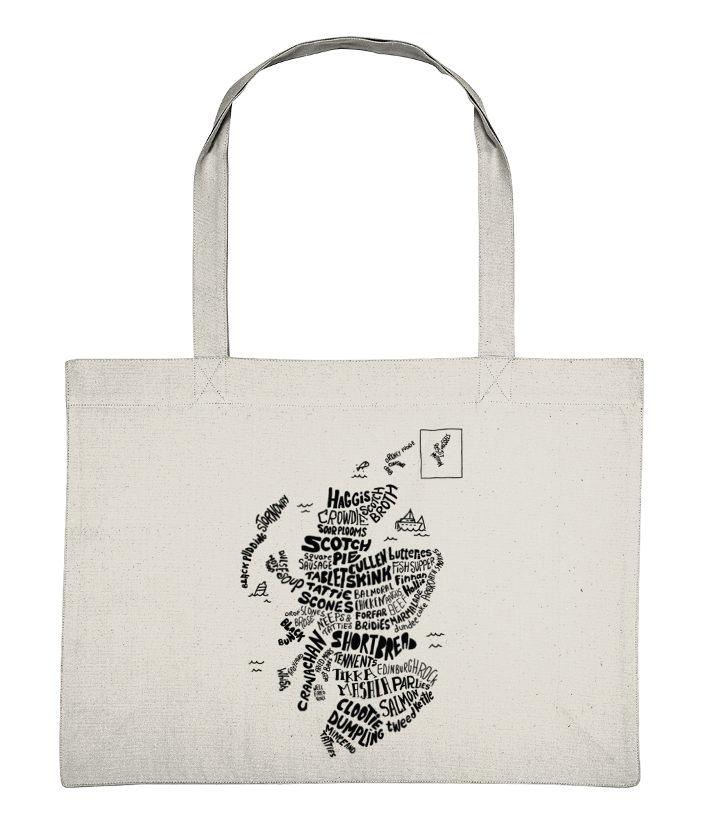 Scottish Food Map Shopping Bag
