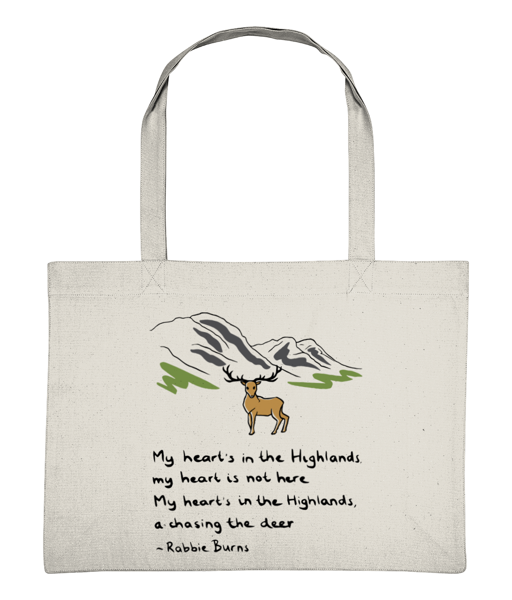 Heart's in the Highlands Shopping Bag